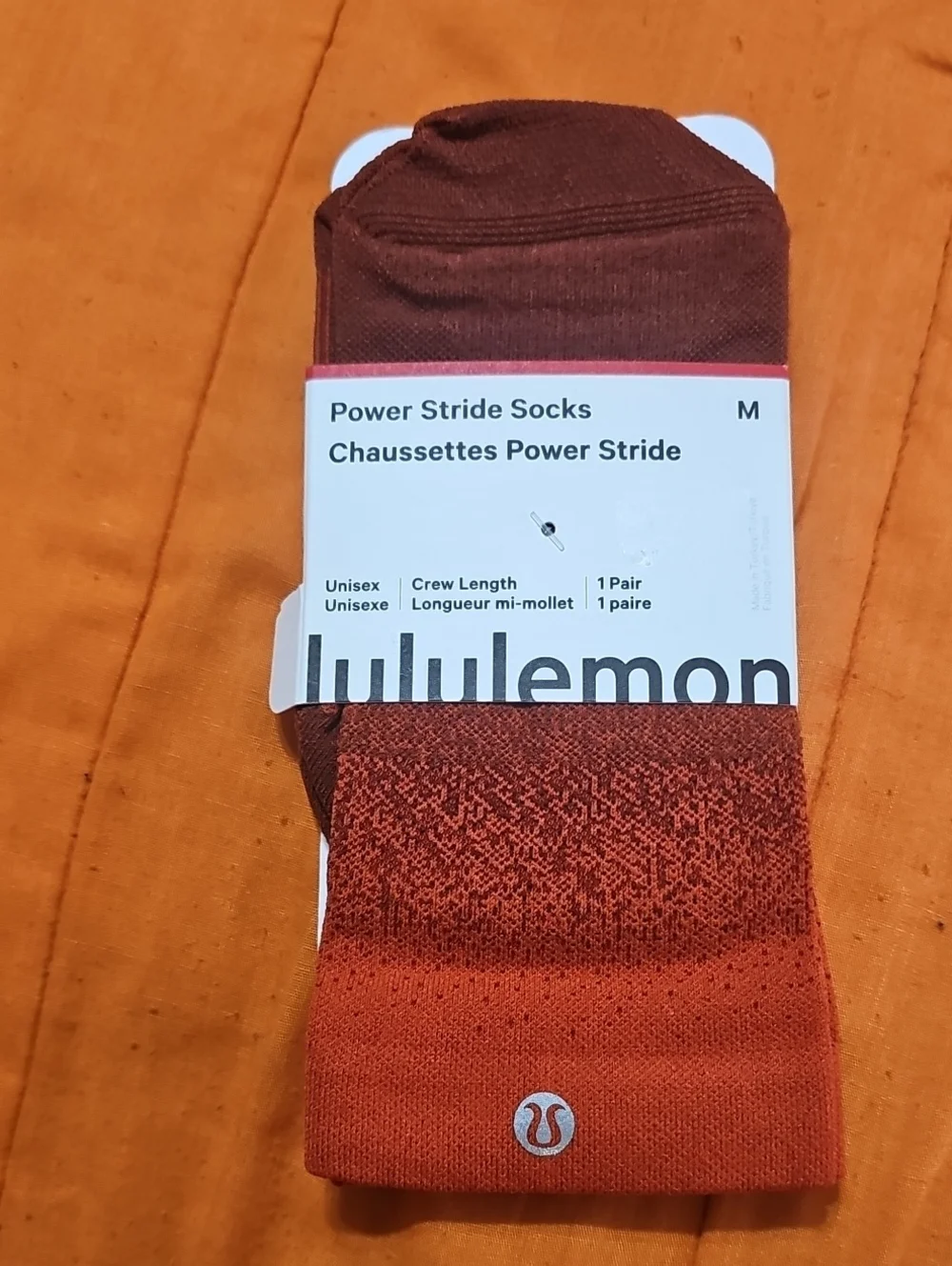 Lululemon Power Stride Socks, Nwts, Crew Length!! Sz Medium! CRYE/CACH!